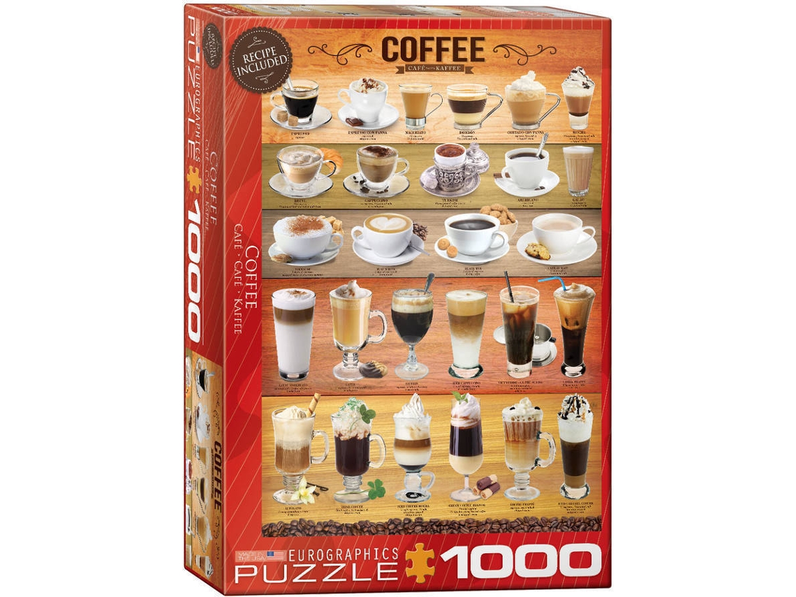 Puzzles EUROGRAPHICS Coffee 1000 pcs (1000 peças)