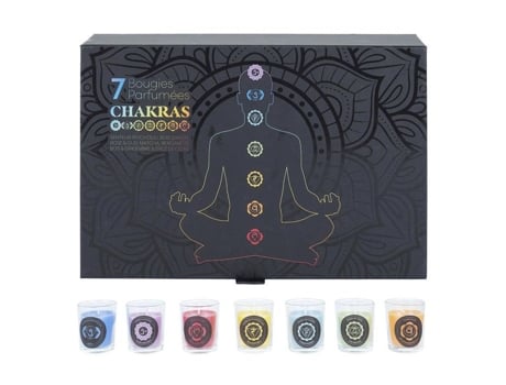 Coffret 7 Velas Aromáticas Chakra 24cm Multicolorido Home Deco Factory