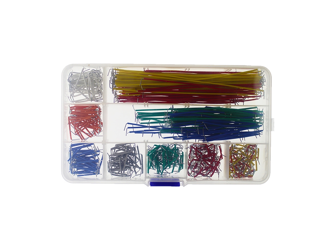 Kit De Fios Jumper U 14 Comprimentos 560 Peças Com Caixa Plástica Para Placa De Circuito