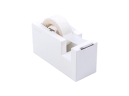 Dispensador de Fita Adesiva Pequeno para Mesa, Branco, Opções de Cores para Artigos de Escritório. GOKOCO