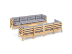 Garden Lounge Set, Garden Lounge Sets Vidaxl Cinzeto Madeira De Pinho (n/a)