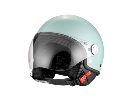 Capacete de motocicleta Vespa Visor 4.0 Djet Pastel Green S Pastel Green S Piaggio