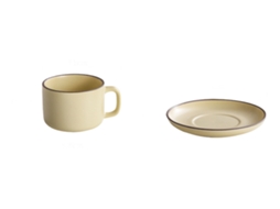 Caneca XGF Caneca de café Cerâmica Creative Crysântemo em forma de caça de café de pires