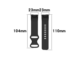 Cinto de Relógio de Silicone LAXISCREED para Fitbit Charge5