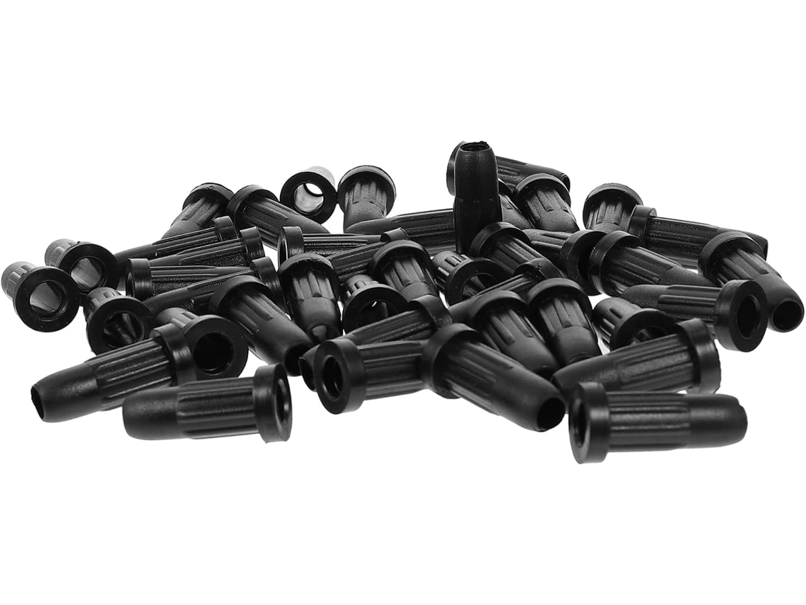 Shineofi Conjunto De 30-protetores Pés Cadeira Em Plástico Preto Com Design Antiderrapante, Almofadas Resistentes Para