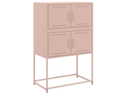 Aparador 68,5x38,5x107 Cm Aço Rosa MAISON EXCLUSIVE