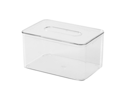 Caixa de Lenços Transparente Multifuncional Decorativa com Economia de Espaço Dispenser S/MARCA