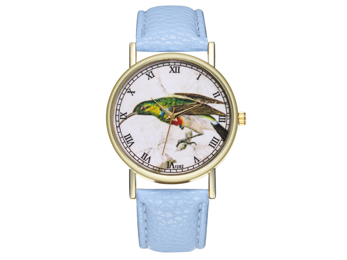 Relógio de Pulso Stylish Quarts para Homem e Mulher (azul Claro)