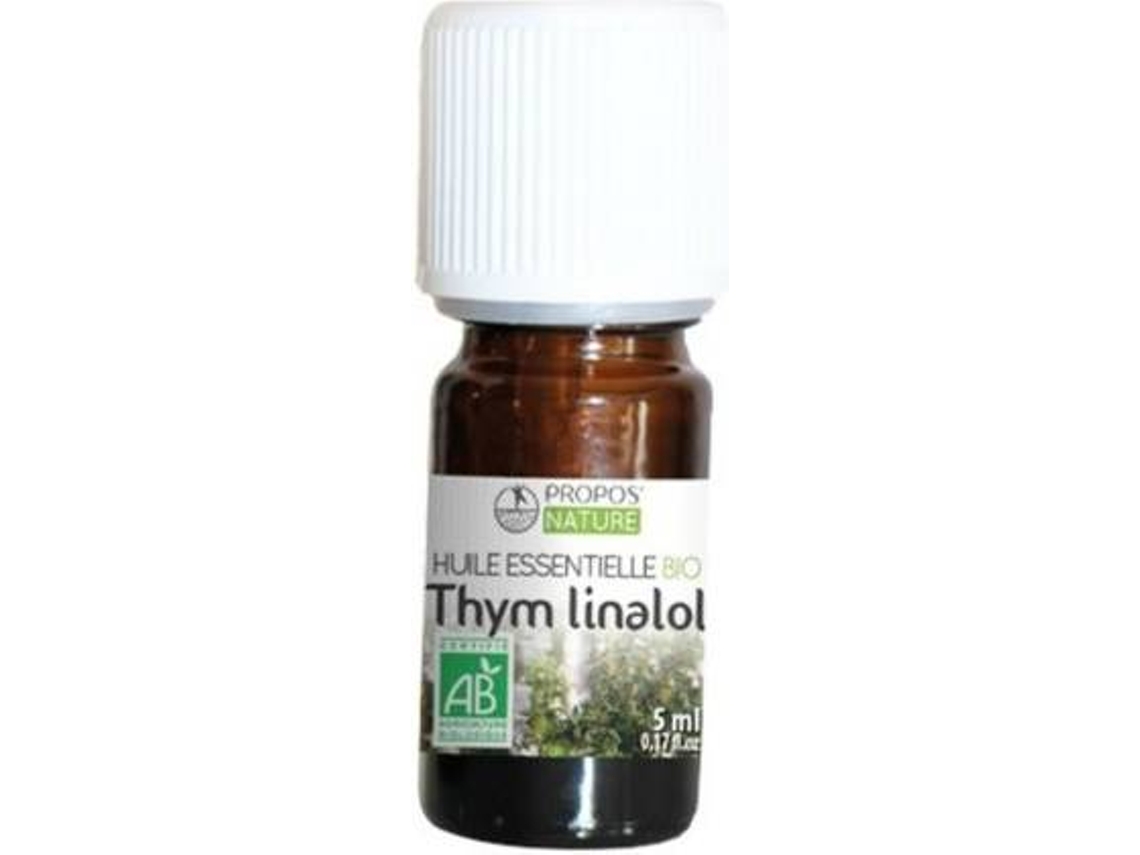 Óleo Essencial PROPOS NATURE Essencial De Tomilho Linalol (5 ml de óleo essencial)