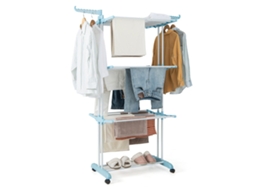 Tipo de Produto: Varal de Roupas Dobrável 4 Níveis com Rodas NORTHIX