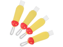 Conjunto De 4 Escovas Limpeza Didiseaon Para Tampas Copos E Garrafas, Plástico Resistente, Portátil E Ideal Para Espaços
