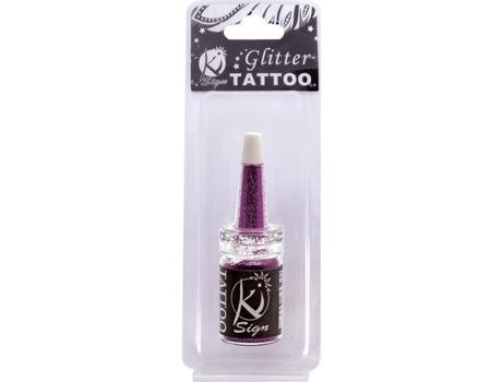 Frasco de 7 ml de glitter pele roxa - Ki-Sign
