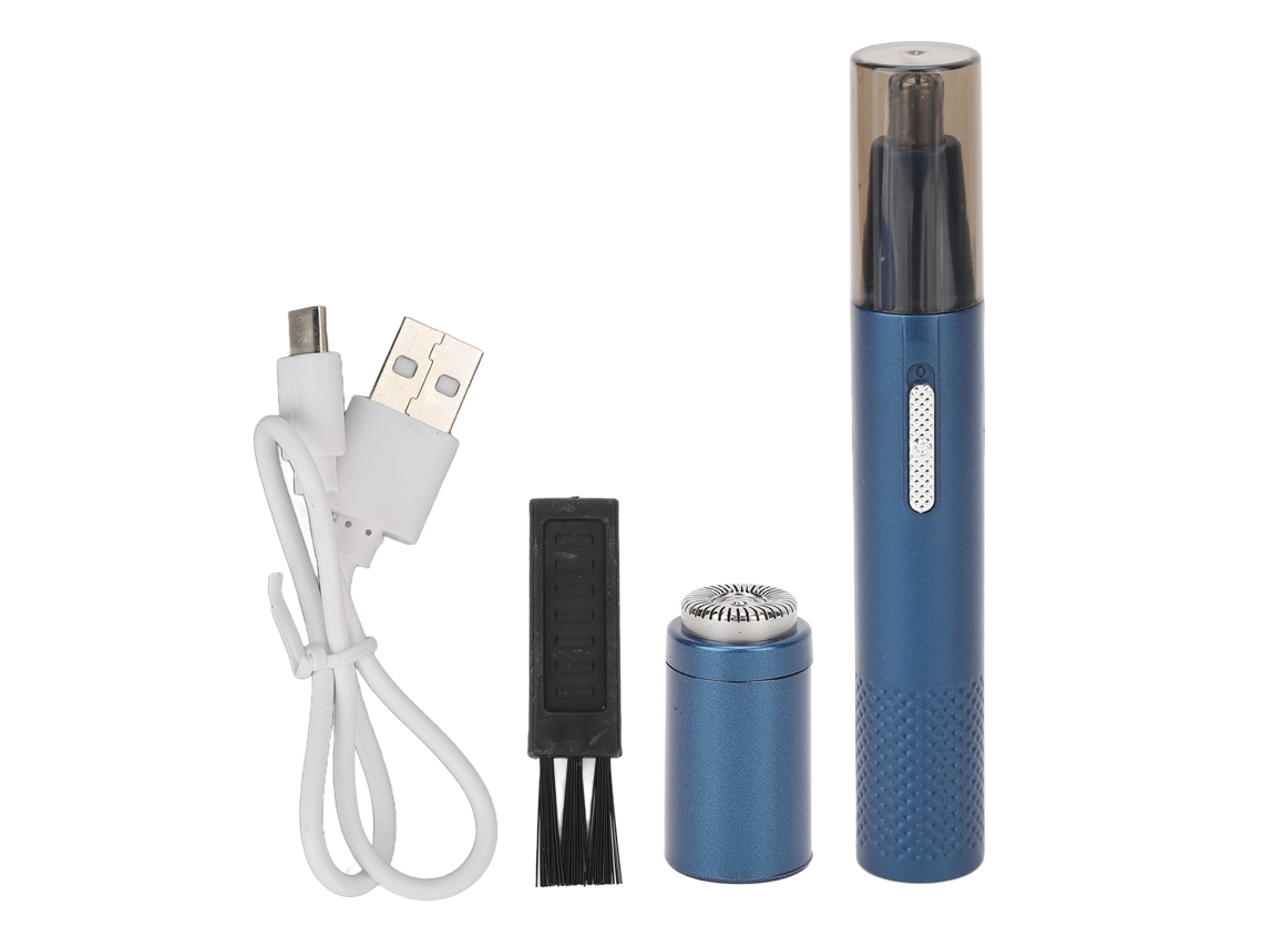 Aparador De Pelos Do Nariz Com Lâmina Dupla, Barbeador Recarregável Usb De Alta Eficiência Para Sobrancelhas E Costeletas Aquaforge