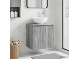 Vidaxl Vaidade Com Pia Suspensa Sonoma Cinzento 49,5 X 41 X 64,5 Cm