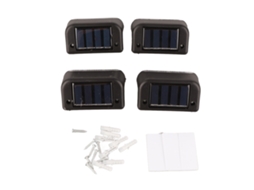 Conjunto de 4 luminárias solares para jardim, suspensas, impermeáveis AQUAFORGE