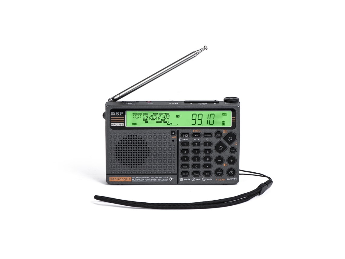 Rádio Portátil LAXISCREED Fm Am Sw V.uhf Bt Tf