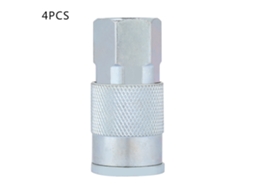 Conector Rosca Fêmea 1/4 Npt Bspt Para Mangueira De Ar Compressor Pneumático Cobre Anti-corrosão
