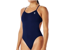 Roupa de Banho Durafast Elite Solid Cutoutfit Azul 26 Mulhertyr