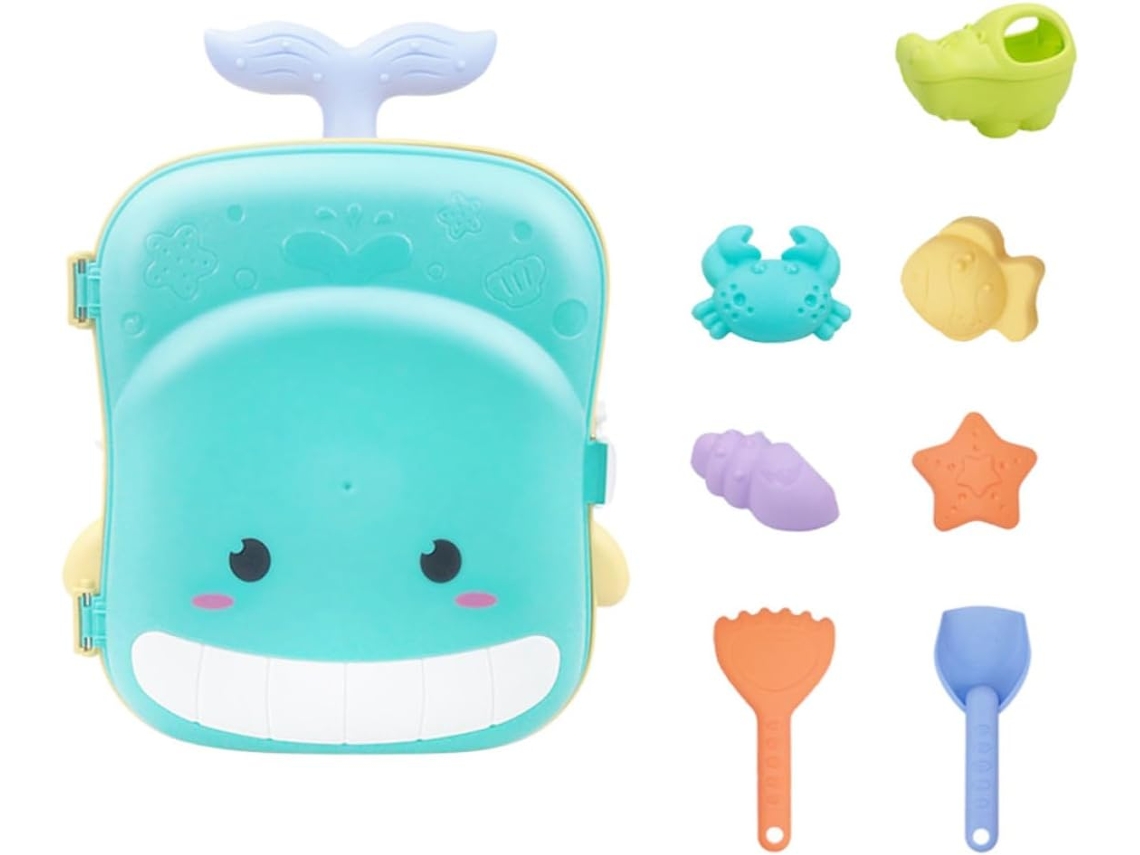 Brinquedo De Banho, Conjunto Brinquedos Praia Azul Em Abs Para