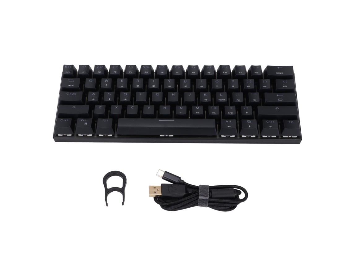 Teclado Mecânico LAXISCREED (61 Teclas com Iluminação Rgb por Fio Usb)