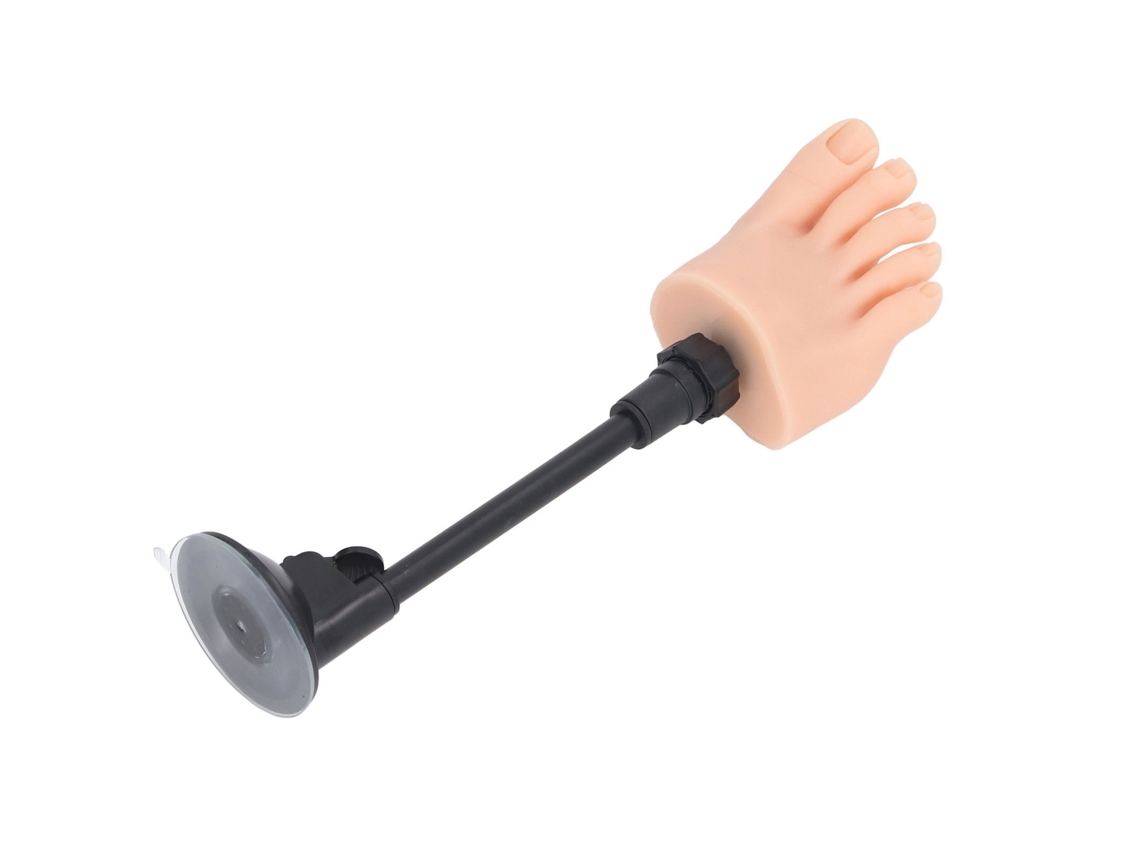 Modelo De Pé De Silicone Para Prática De Unhas (altamente Realista Com Suporte) Eoocoo