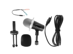 Microfone Para Gritos Ao Vivo, Gravação Ao Vivo, Gravação De Jogos, Microfone Com Suporte Fio