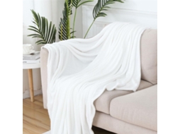 Manta de Flanela Lã Fansu Cor Sólida Microfibra Macia e Quente para Outono Inverno Colcha Fofa Quarto Ou Sofá