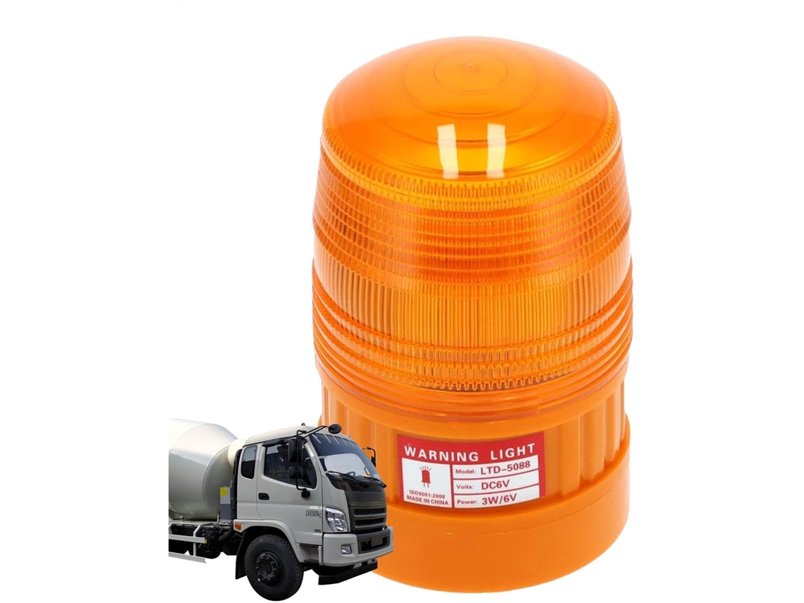 Luz Âmbar Intermitente Lâmpada De Advertência Recarregável Para Teto Carro
