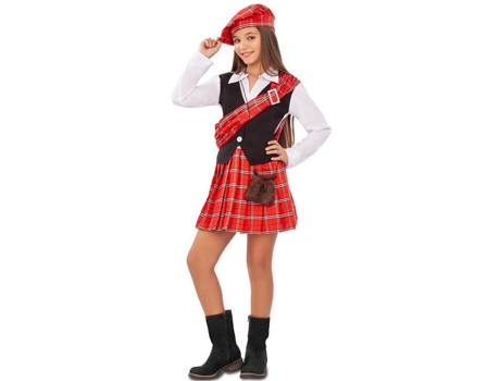Fato de Menina  Escocesa Infantil (Tam: 5 a 6 anos)