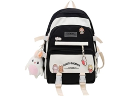 Mochila Escolar Meninas S/MARCA, com compartimento para notebook, preto