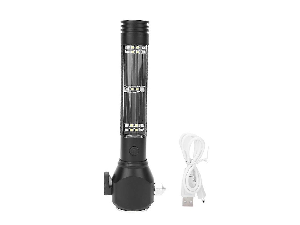 Lanterna Solar De Emergência Led Com Martelo De Segurança E Bateria Externa Com Ímã Potente. Olysi Shop