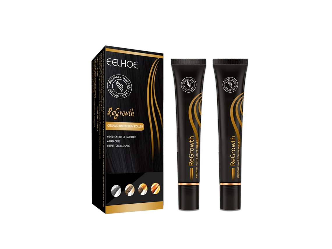 Soro de Massagem Capilar Eelhoe 2pcs para Crescimento e Densidade de Cabelo