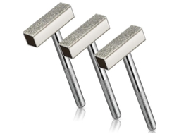 Conjunto De 3 Discos Diamante Para Retificação Pedra, Ferramenta Endireitar E Retificar Bancada. Aquaforge