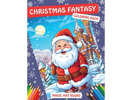 Livro Christmas Fantasy Coloring Book de Magic Hat Books (Inglês)