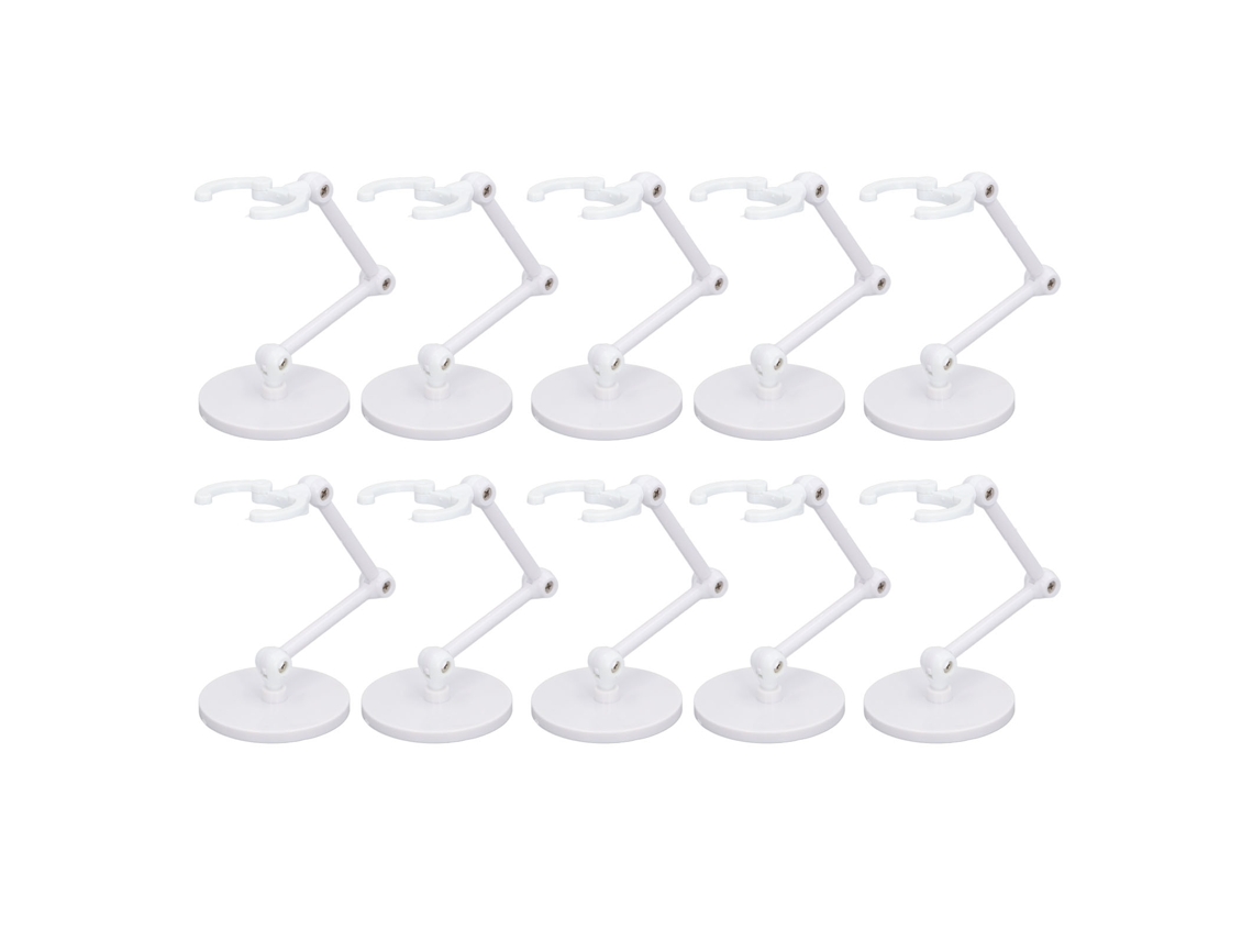 Mali suporte para Bonecos 10 Unidades Apoio para Figuras de Ação 6 Polegadas Branco Compatível com Miniaturas