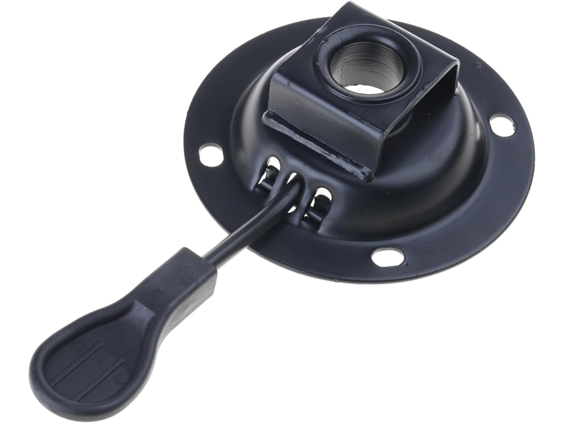 Base Giratória De Metal Resistente Com Mecanismo Controle Inclinação E Placa Montagem Universal Para Banquetas, Cadeiras