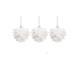 3 pcs bolas de espuma de pétalas com glitter mini decoração de natal para pendurar em árvores portas lares cortinas
