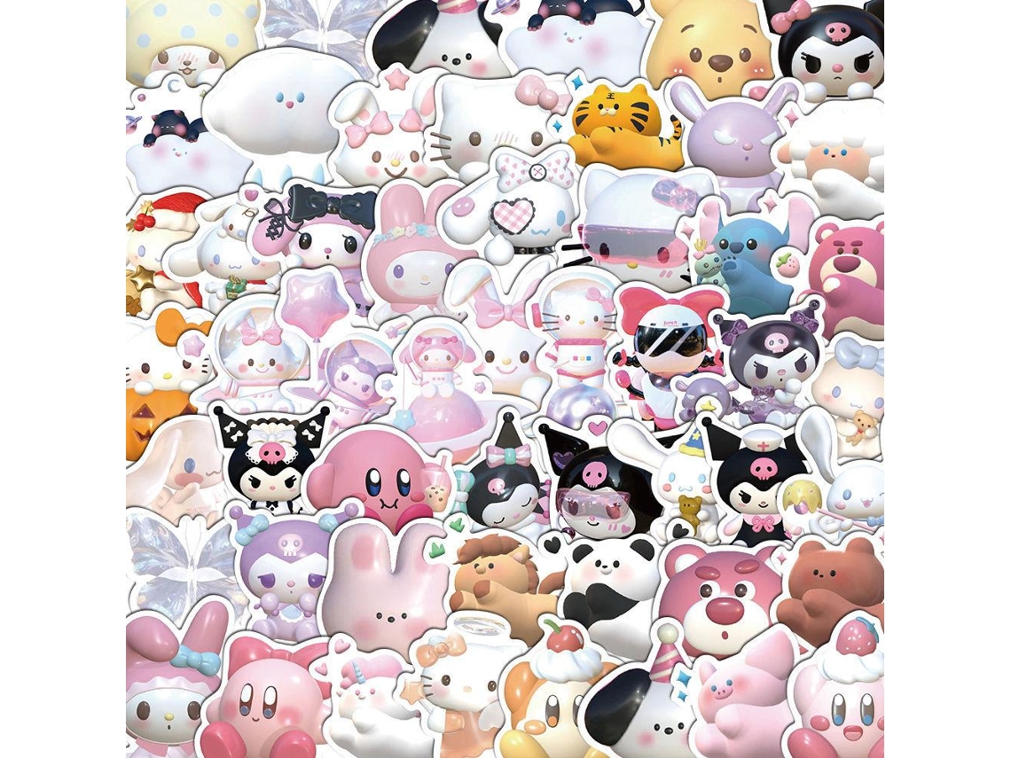 Adesivos Kawaii 50 Unidades NORTHIX
