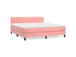 Box Spring Bed, Box Spring Beds Vidaxl Cor-de-rosa Veludo (160 X 200 Cm)