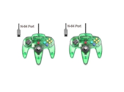 Pacote Com 2 Controles Clássicos Com Fio Para N64, Jogos Retrô De 64 Bits, Joystick De Substituição Ly Ebike