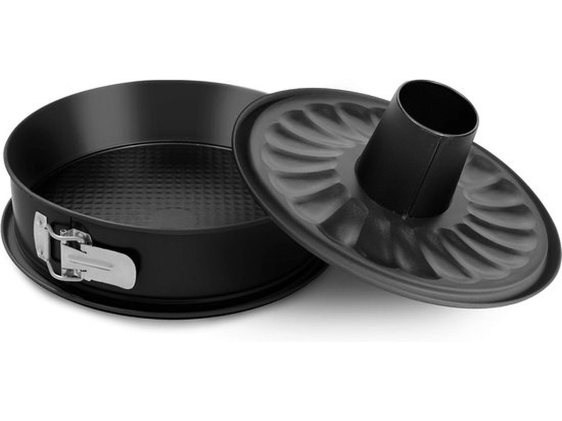 Springvorm Com Base Plana E Fundo Em Tubo - 26 Cm - Preto