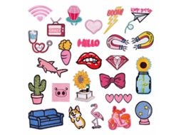 Patches Bordados Fofos De Desenho Animado Patches Coloridos Para Passar A Ferro Para Crianças Apliques Adoráveis ​​para Roupas E Acessórios Slowmoose
