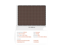 Tecido Sombreado, Proteção Uv, Material Hdpe Durável, 185gsm 10x12ft Marrom