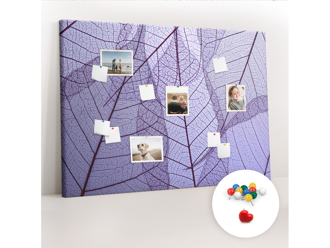 Painel De Cortiça Para Parede Folhas Da Natureza Para A Sala De Estar Espelharte (140x100 Cm)