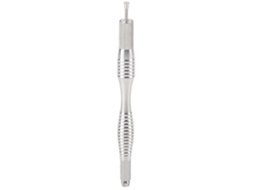 Caneta De Tatuagem De Sobrancelha Bicolor De Aço Inoxidável Com Ponta Removível Para Sobrancelha Lábio Eyeliner Prata