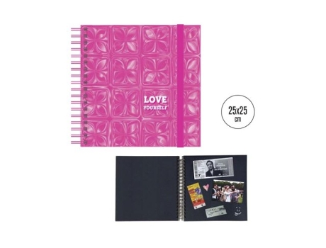 Livro Album De Fotos Recordatorio 25x25 Cm Pink Love De Desconocido (espanhol)