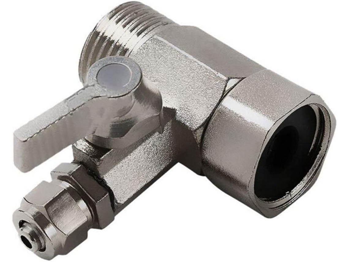 Adaptador de Válvula Esfera em T para Água com Corte, Conector 449c 1/2" 1/4" Esta É a Ideal Válvulas Corte