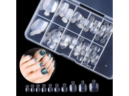 Caixa de Tips para Unhas dos Pés Modelo J3 em Rosa com Brilho de Pérola AURUM