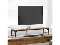 Vidaxl Suporte Para Monitor Madeira Antiga 85 X 23 X 15,5 Cm