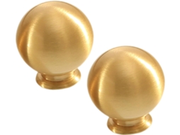 Puxadores De Porta Angooily Em Formato Bola Cobre, 2 Peças, Para Guarda Roupa E Armário, Com Diâmetro Grande
